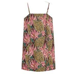 Madewell Goldie Tropical Linen Mini Dress Size 2